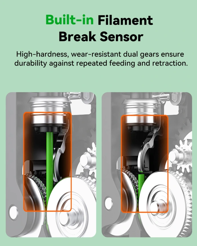 Creality Hi Extrusion Kit 3d Printer Parts Original Extrusion Kit 100% Official Creality Hi extruder kit. Specially designed for 3D printer Creality Hi; Ensure smooth feeding of the printer The built-in "zero-distance" filament break detection mechanism in the Creality Hi extruder accurately identifies feeding interruptions and promptly