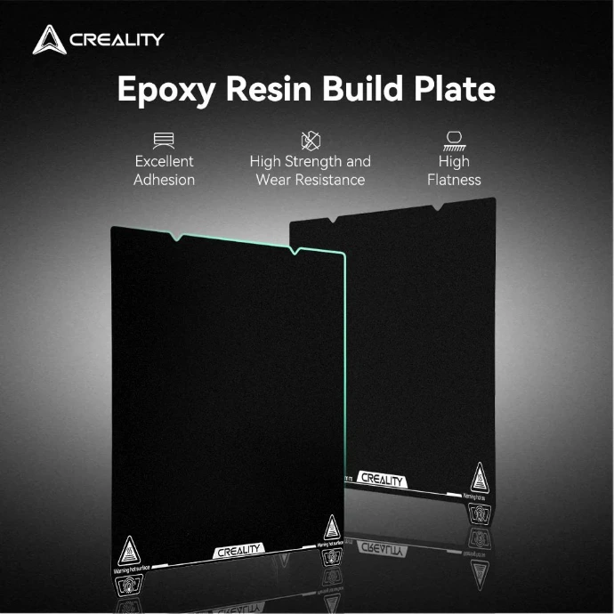 Creality Double Side Build Plate Epoxy Resin The Creality Double Side Build Plate Epoxy Resin For 3D printers is engineered for superior adhesion and reliability in 3D printing. this build plate is designed to fit a variety of 3D printers