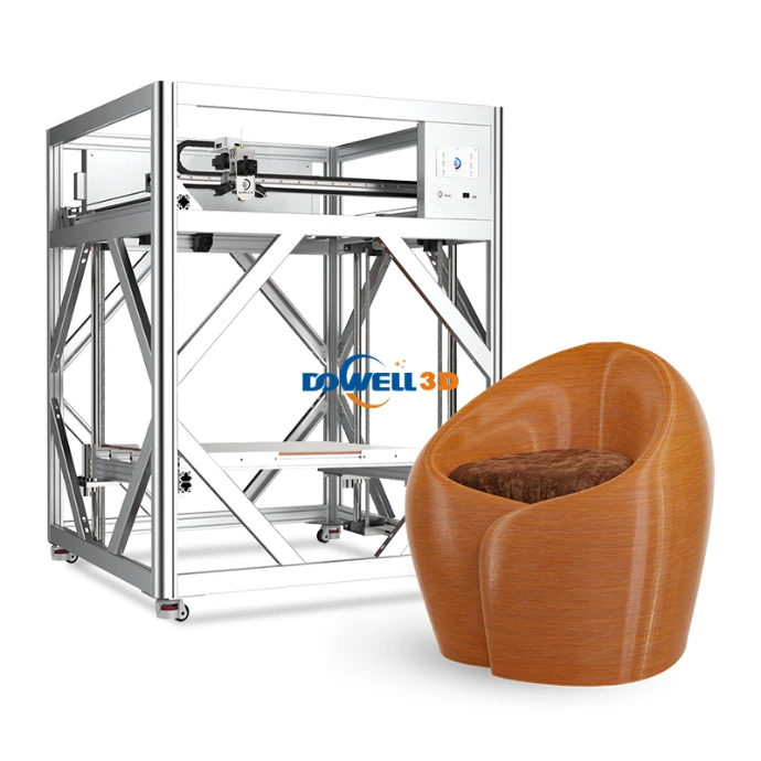 Large Format 3D Printer 600x600x600mm Dowell DM6 Plus High Speed 3D Printer with Heating Enclosure - Industrial Grade 3D Printer