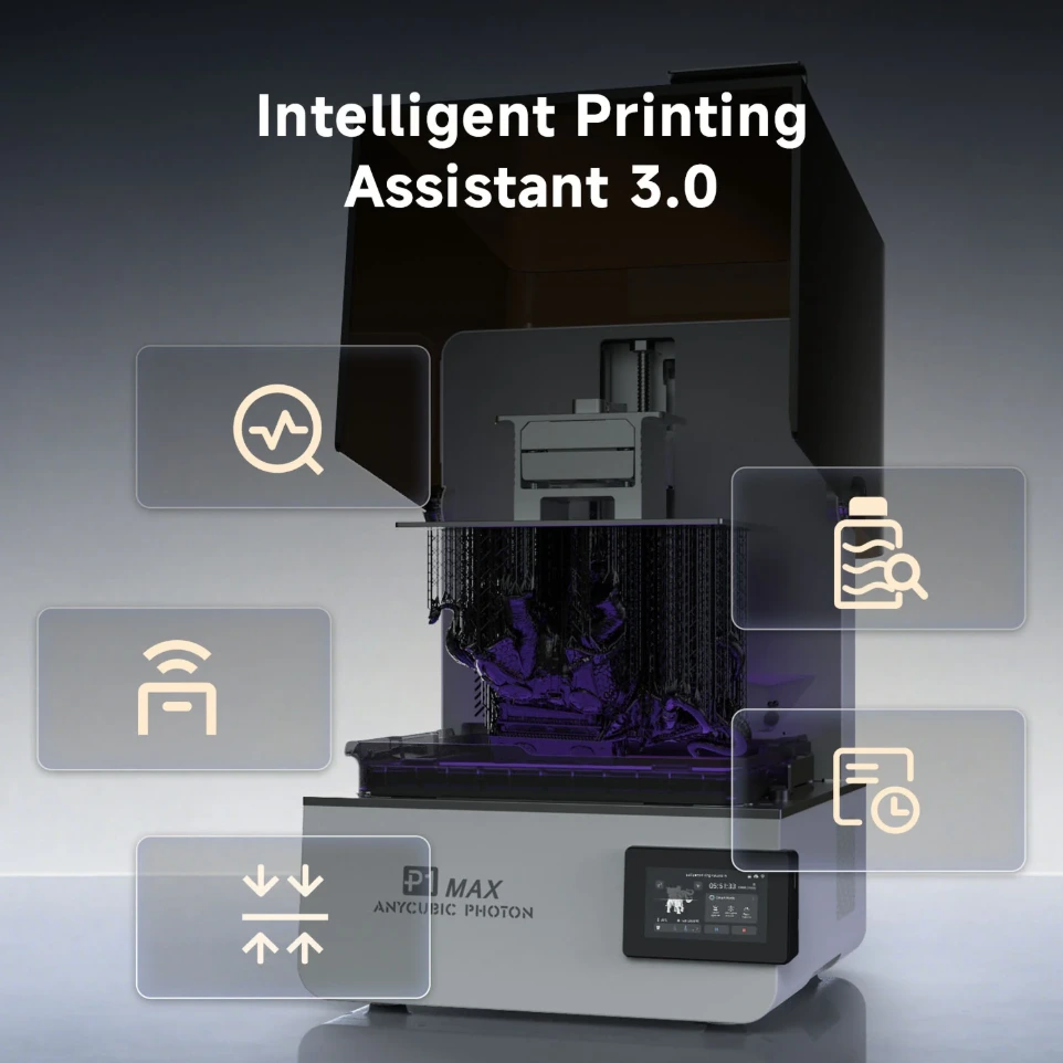 Anycubic P1 Max Intelligent Handling and Material Support