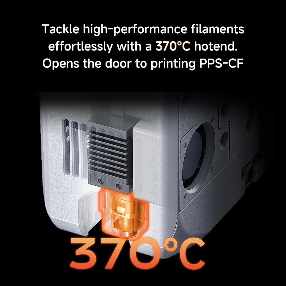 QIDI Q2C Combo Multi-Color 3D Printer, 370℃ Bimetal Hotend Unlock PPS-CF