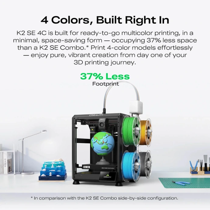 K2 SE 4C 3D Printer Creality K2 SE 4C 3D Printer, Multi-Color 3D Printer, 500mm/s Fast Printing