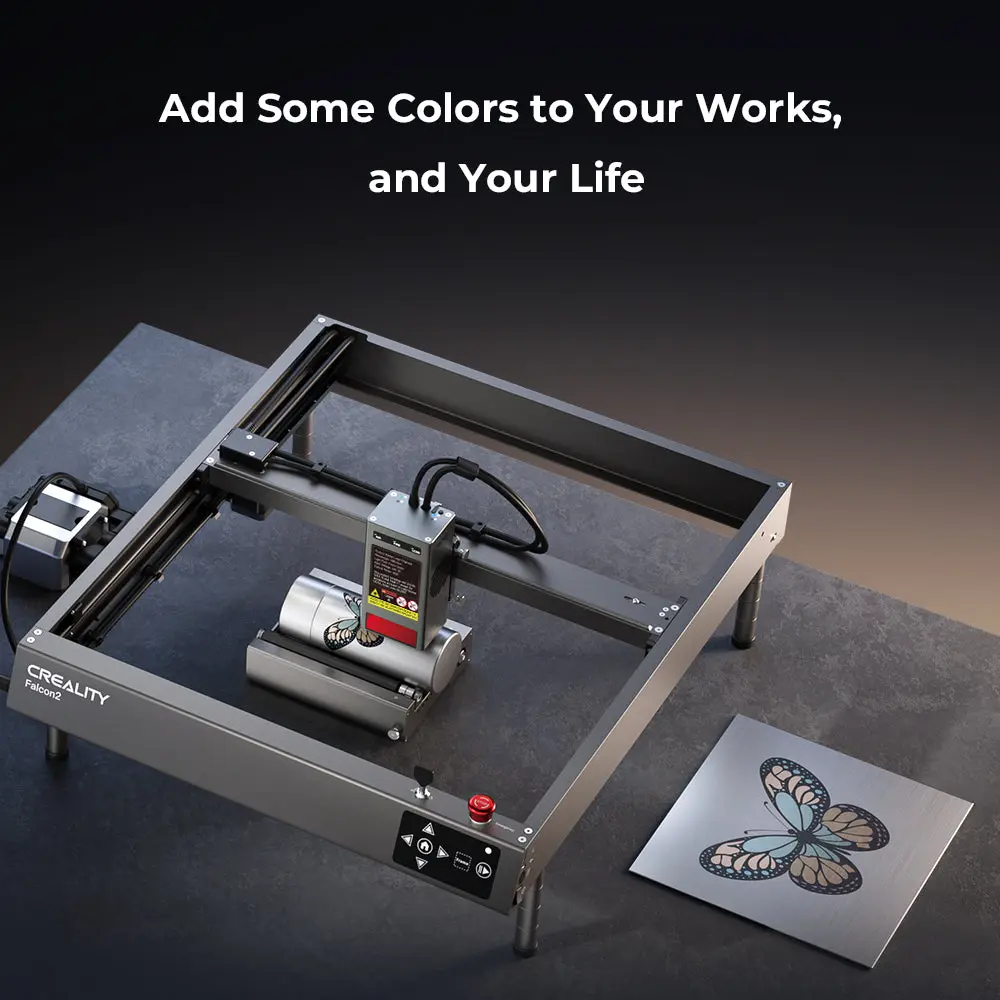 Creality Falcon 2 Pro Creality Falcon2 40W offers high-speed laser engraving, upgraded cooling, and precision cutting—ideal for wood, acrylic, and leather.