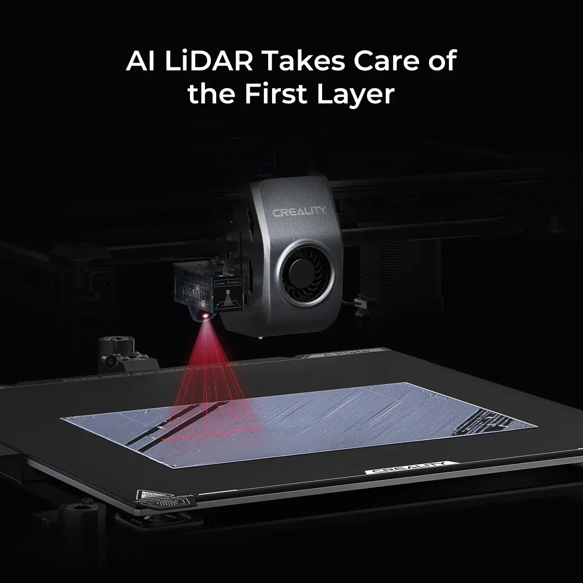Creality k1 Max AI Assisted 3D Printer AI LiDAR Takes Care of the First Layer