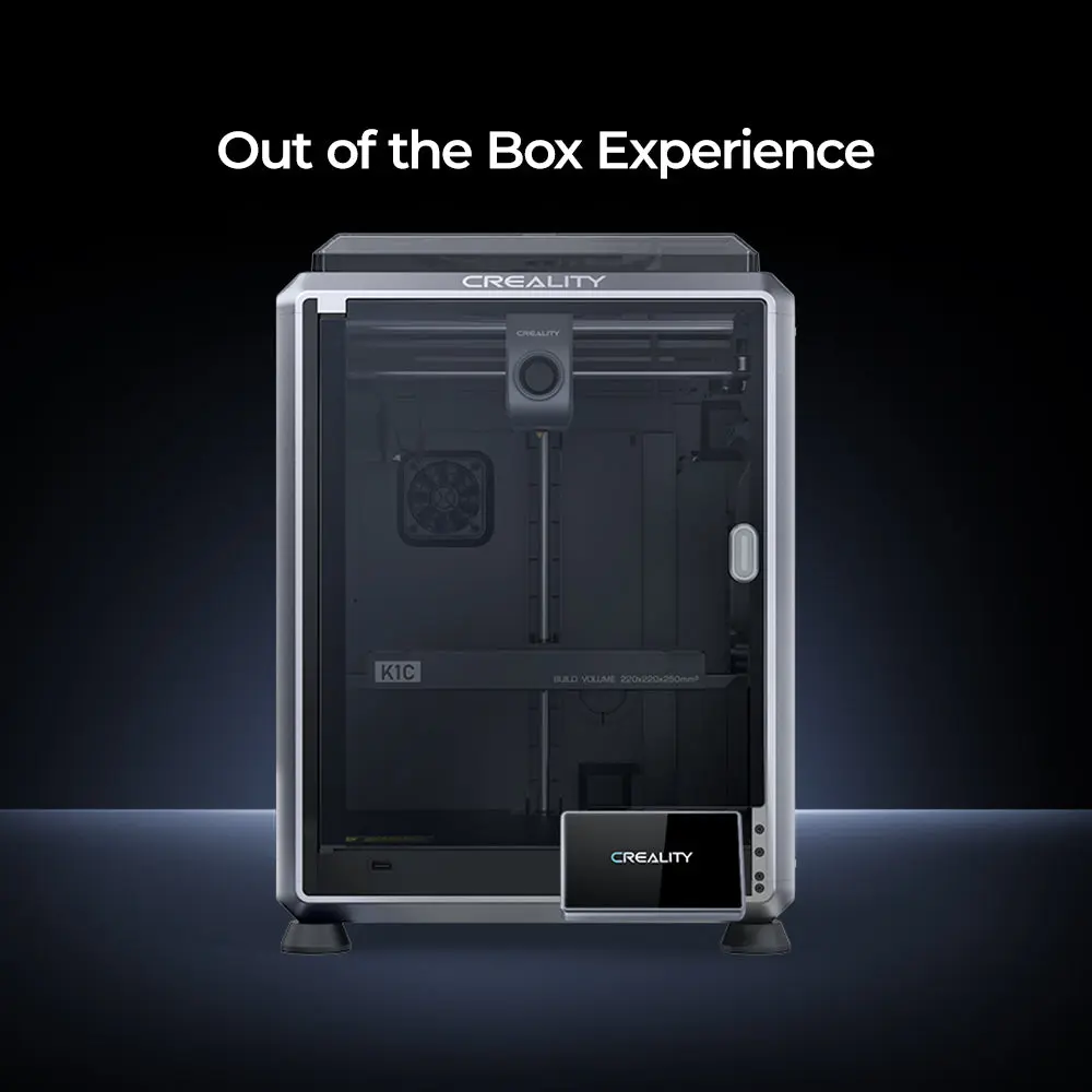 Creality K1C offers Out of the Box Experience Out of the Box Experience