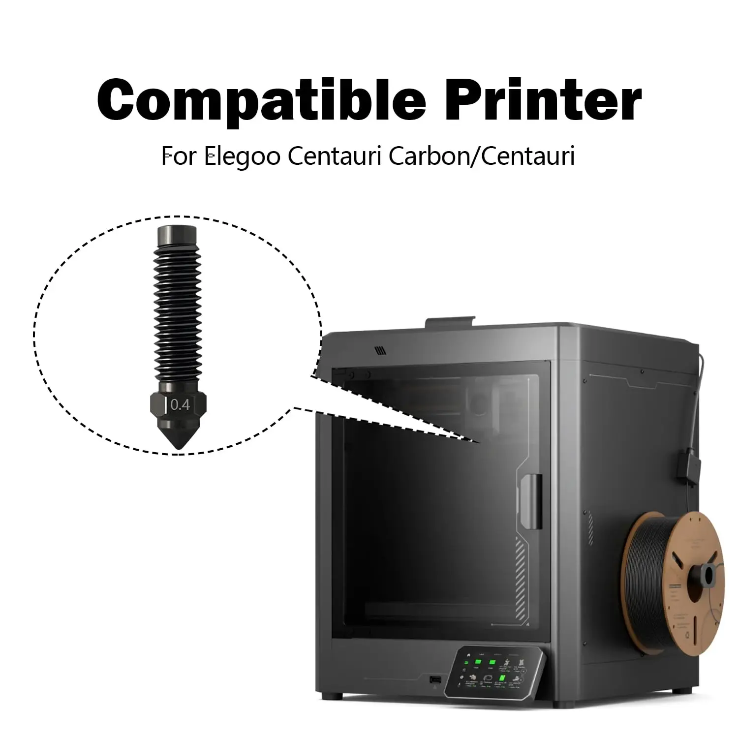 Elegoo Centauri Carbon all metal hardened steel nozzle
