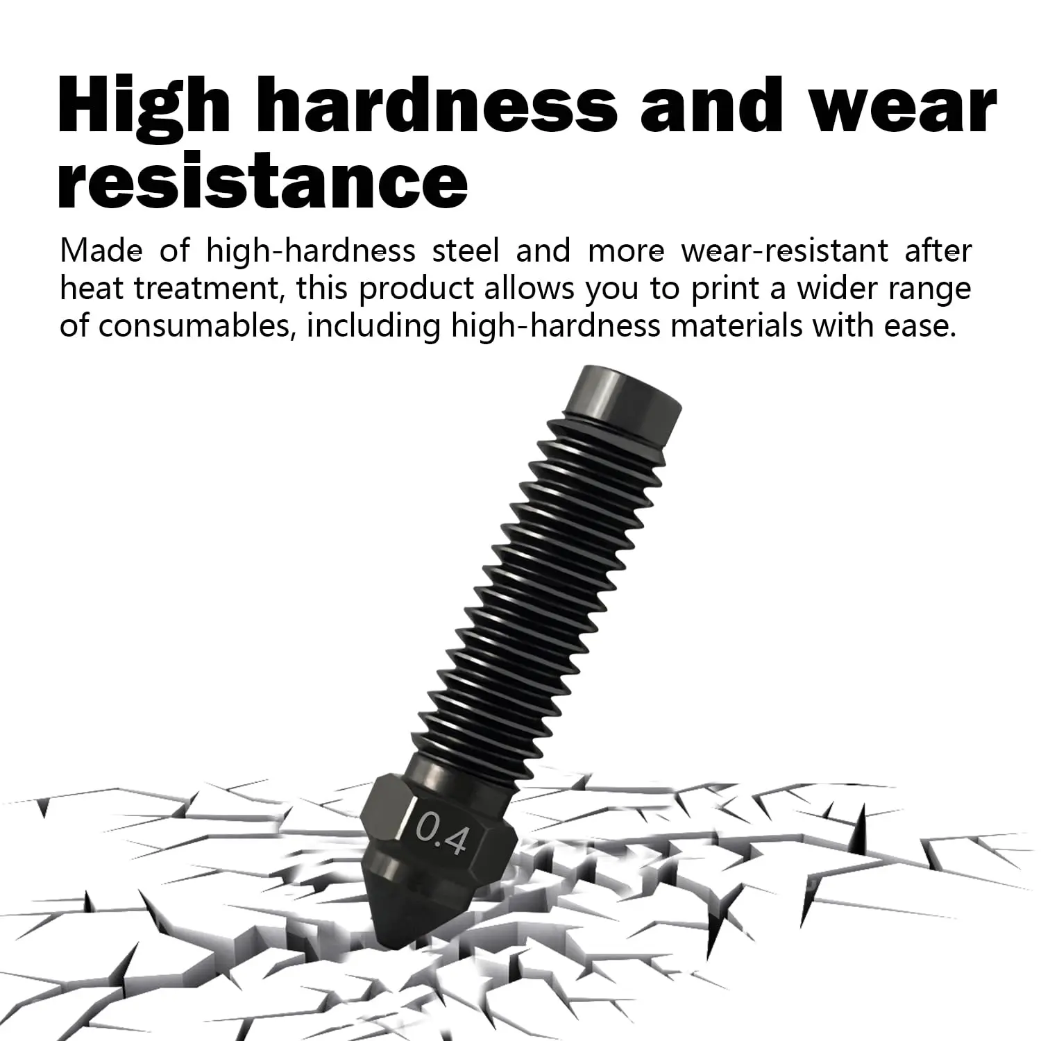 Elegoo Centauri Carbon all metal hardened steel nozzle high hardness and wear resistance