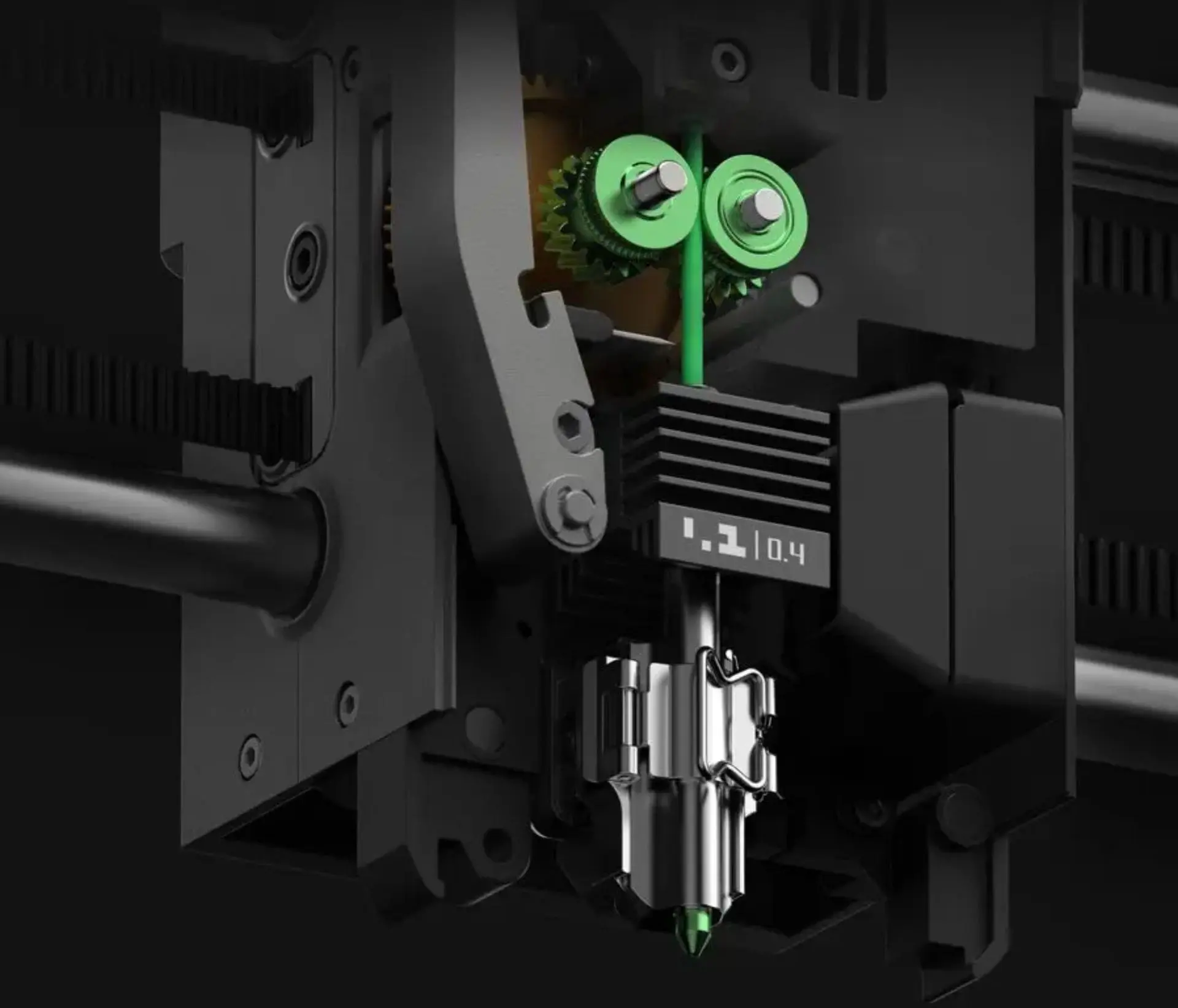 Hardened Steel Nozzle & Extruder Gear Hardened Steel Nozzle & Extruder Gear