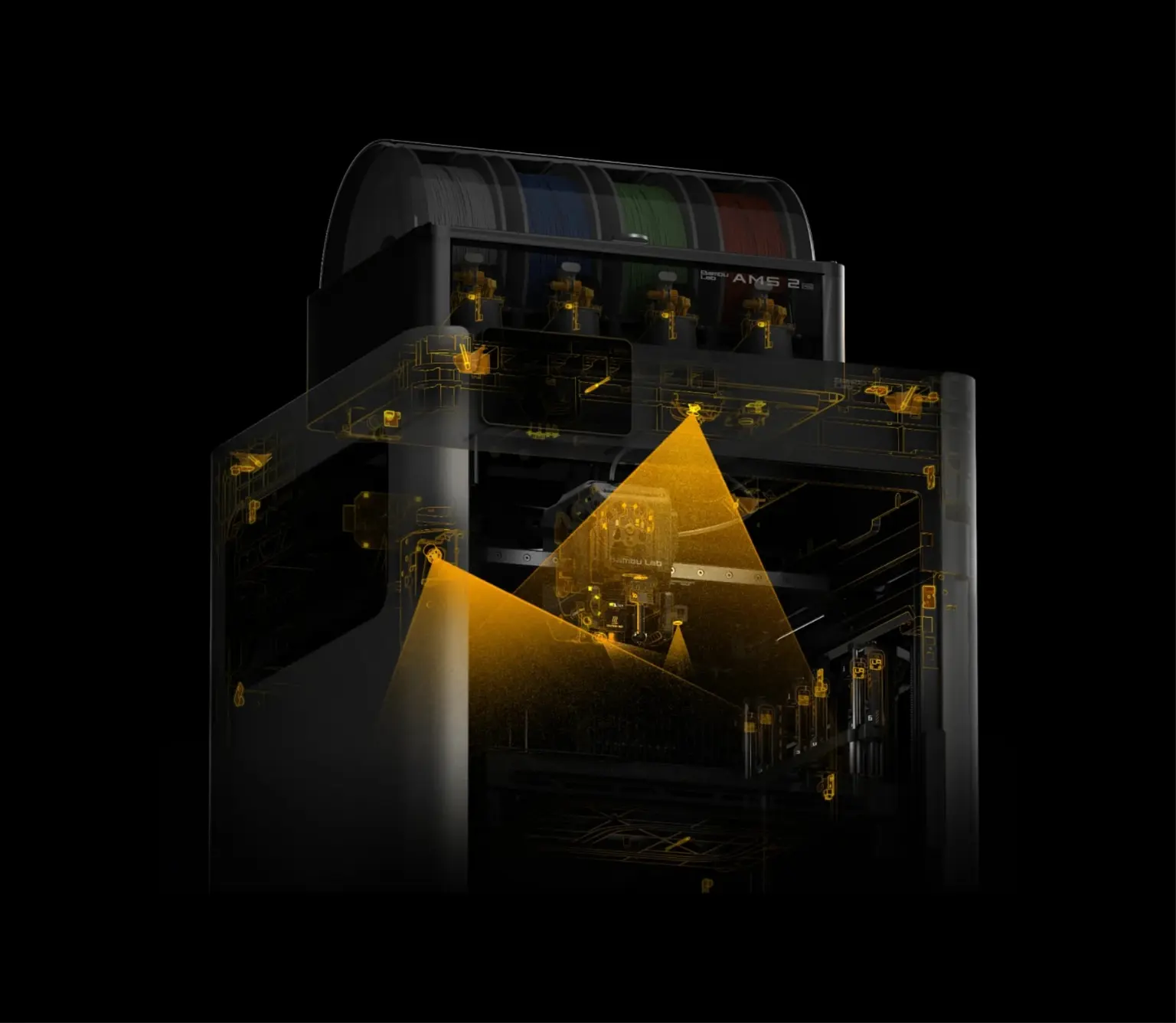 Bambu Lab H2C equipped with 59 Sensors