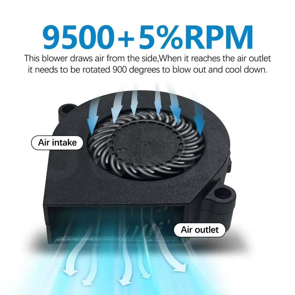 The original cooling fan is used in Bambu Lab P1 & X1 series printers. This fan is part of the front housing assembly of the print head but is now available separately, allowing you to replace only the fan without purchasing the full assembly.
