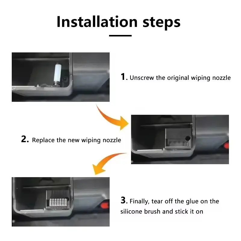  REDUCE PRINT FAILURES & MAINTAIN CLEAN NOZZLES – Bambu Lab nozzle wiper brush with dual filament wipe design effectively removes melted filament residue, dust, and debris from your 3D printer nozzle, reducing clogs and improving print success for consistent, high-quality results.