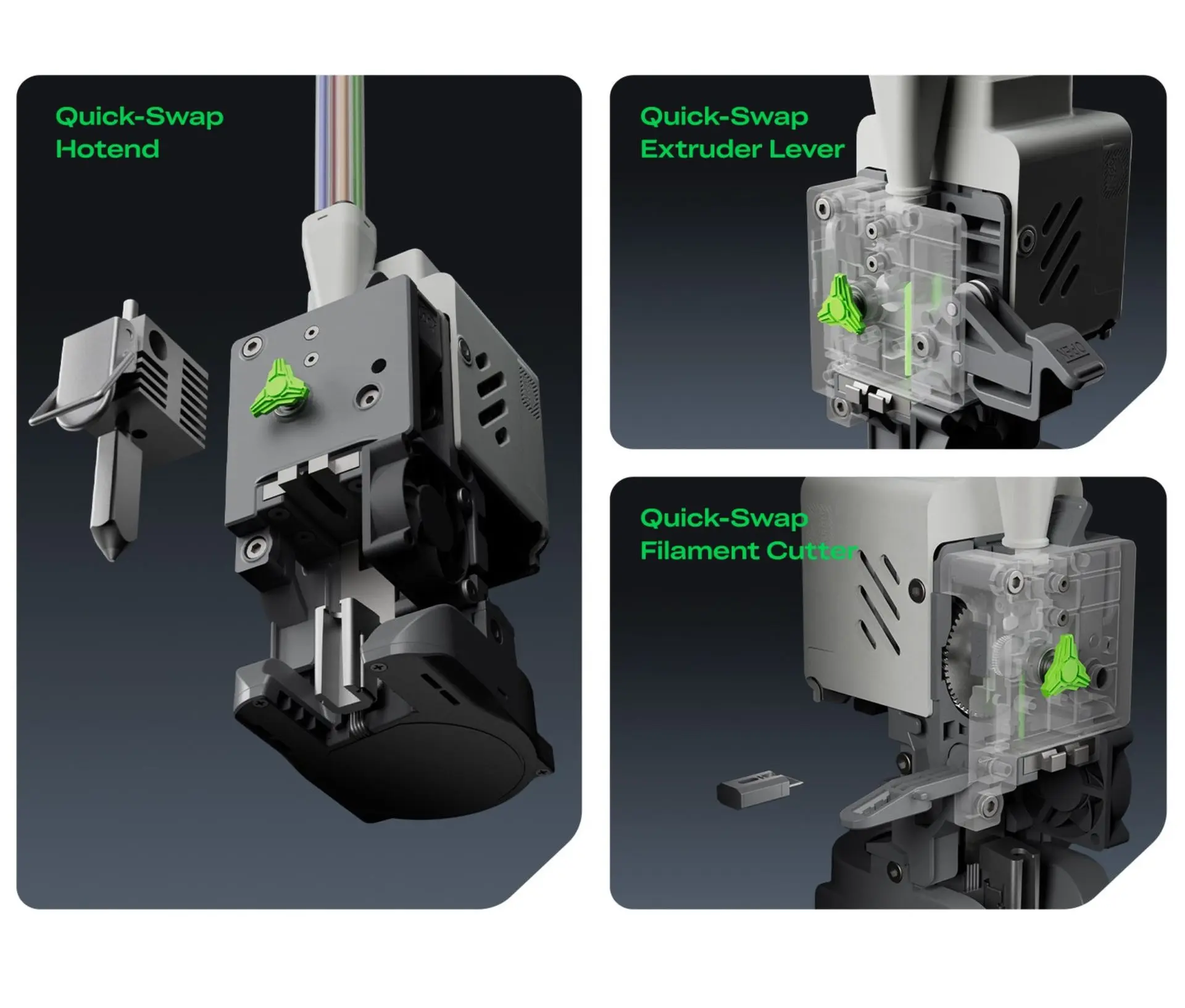 Essential Parts. Easily Swapped.
