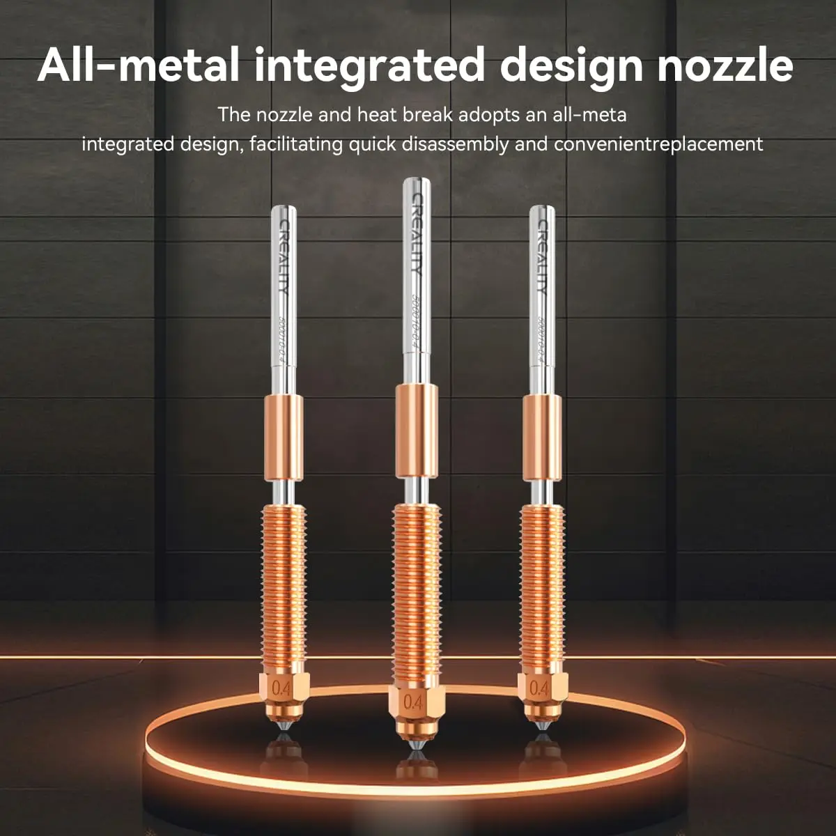 Creality Ender 3 V3 Plus Hotend Kit Creality Ender 3 V3 Plus Hotend Kit, Original Ceramic Heating Block Kit 300°C High Temperature Resistance 60W Fast Heating High Thermal Conductivity Ceramics with Quick-Swap Integrated Nozzle