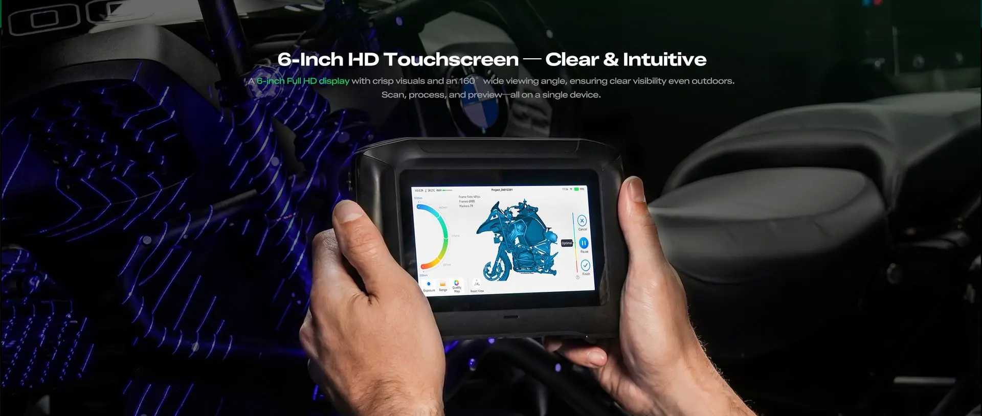 Creality Sermoon P1 3D Scanner with Blue Laser