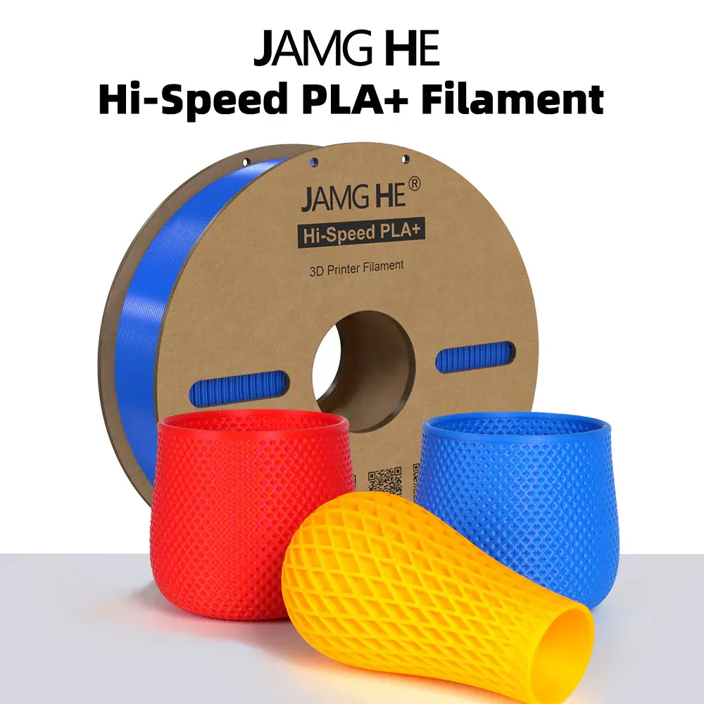 JAMG HE High Speed PLA+ are manufactured for High speed 3d printers and printing speed can reach 500mm/s, it can work with normal printer also.