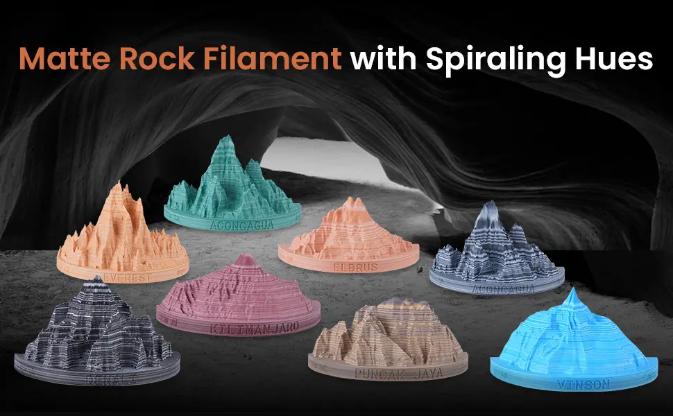 Rock PLA 3D Printer Filament 1.75mm
