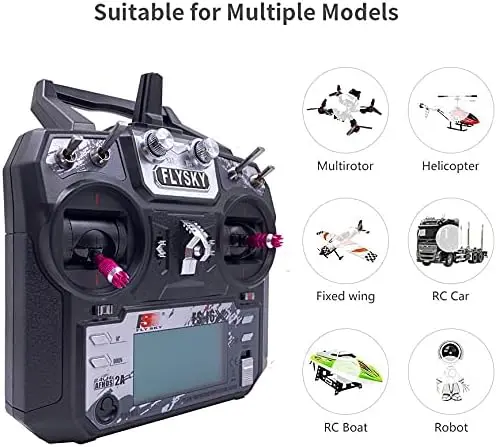 Original Flysky 10CH FS-i6X I6X 2.4GHz AFHDS Transmitter FS-iA10B Receiver For RC Airplane, Drones, Boat, Multi-rotor and Quadcopter available at Vertex 3D at best price to shop in Pakistan