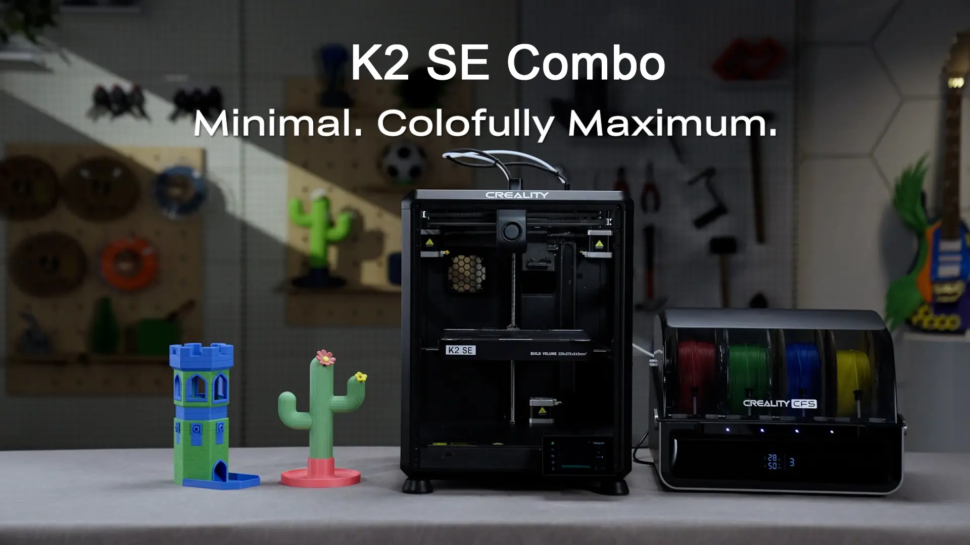 Up to 16 Colors: One CFS accommodates 4 spools of filaments, when paired with 3 additional CFS units, allowing you to print in 16 colors. Powerful & Reliable Extruder: Quick-swap nozzle, durable direct drive system, run-out sensor for each spool, and an automated magnetic cutter for smooth color switching.