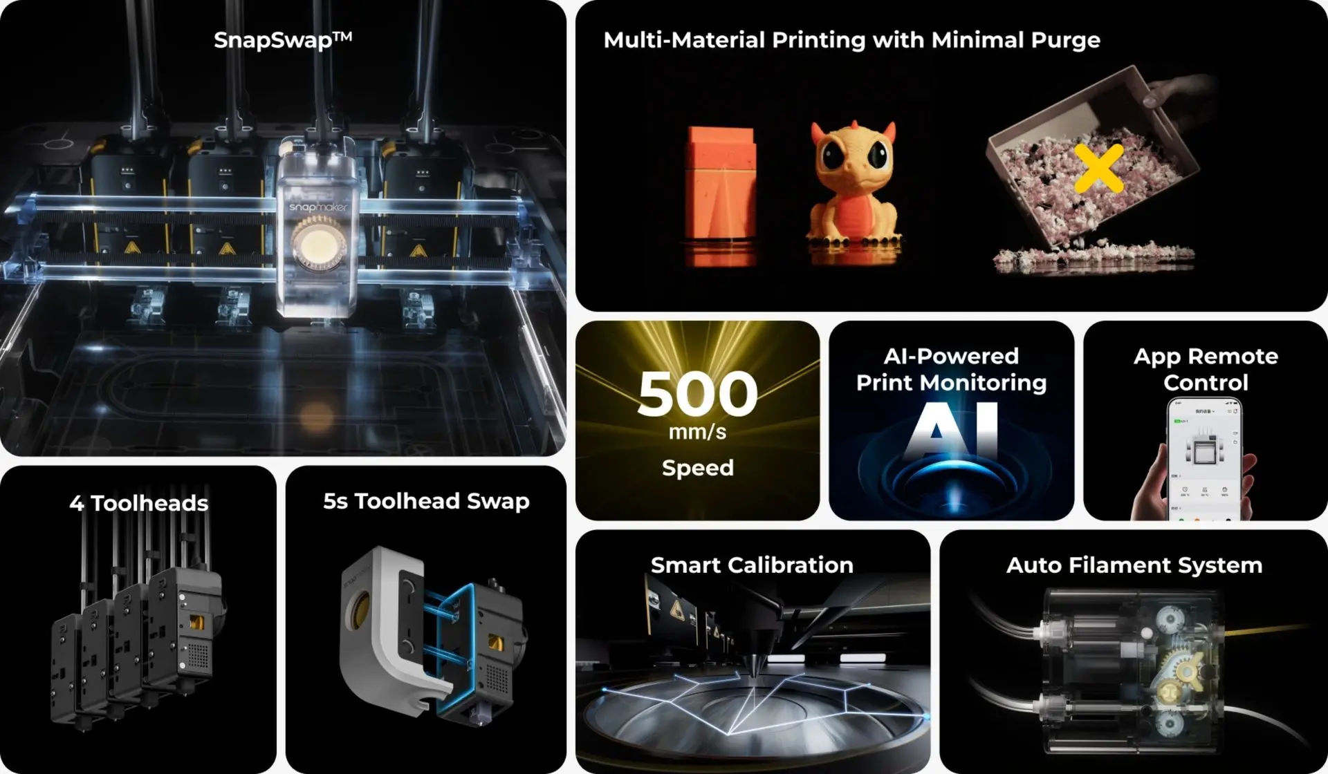 Snapmaker U1 Multi Color 3D Printer