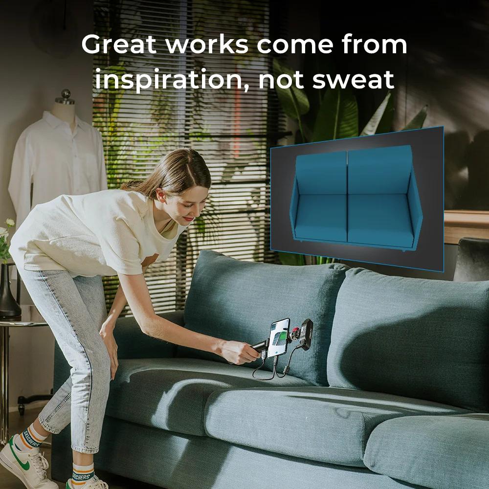 Scanner 3D Creality CR Scan Ferret SE - Precisione 0,1 Mm, Scansione A 30 Fps, Per Oggetti Neri E Metallici