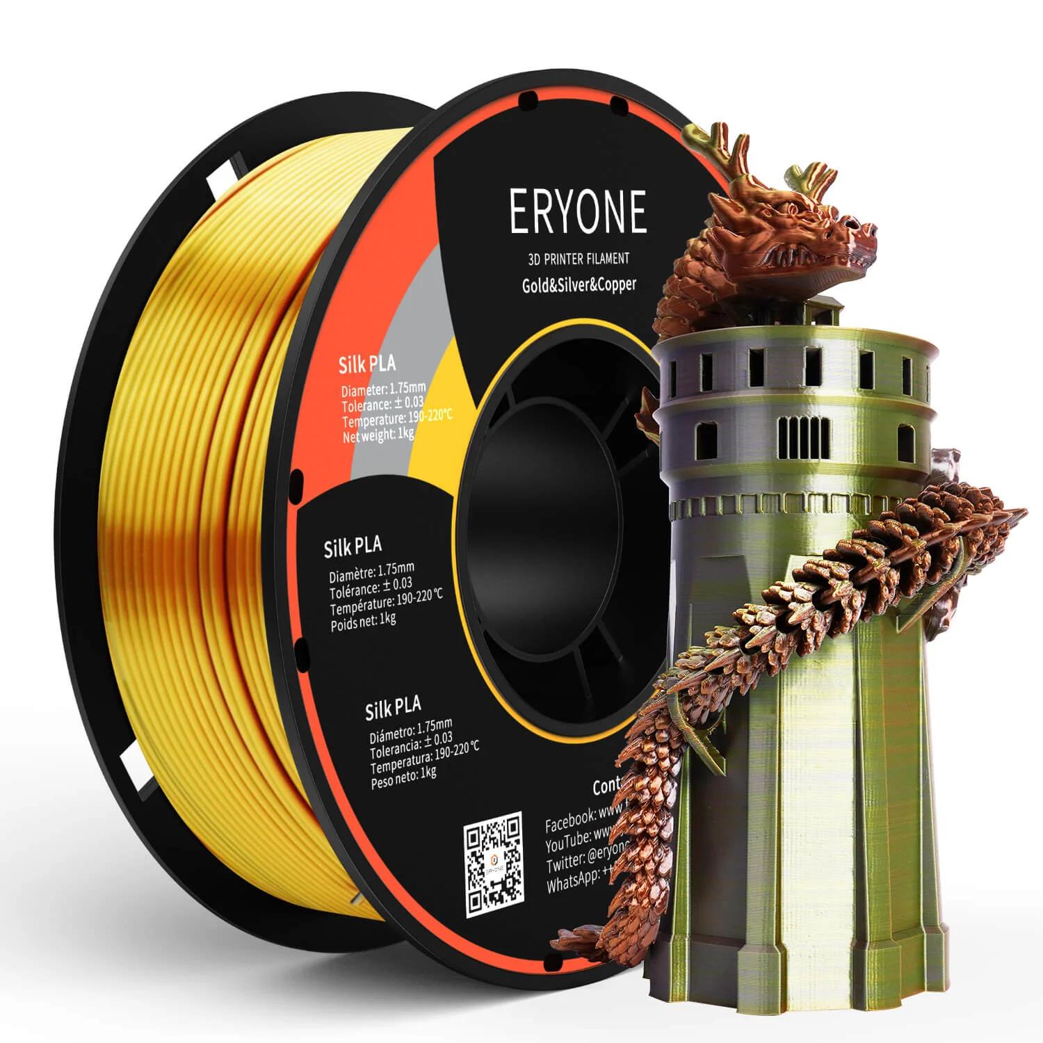 ERYONE Tri Color Silk PLA Filament in Pakistan
