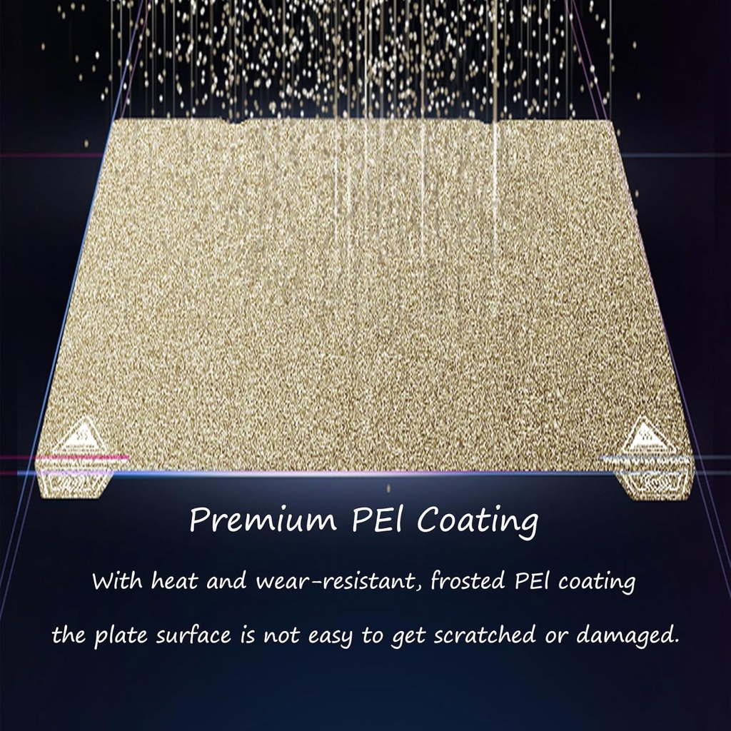 Kobra 2 Max/Elegoo Neptune 4 Max PEI Build Plate 430*430mm- Without soft Magnetic Sticker