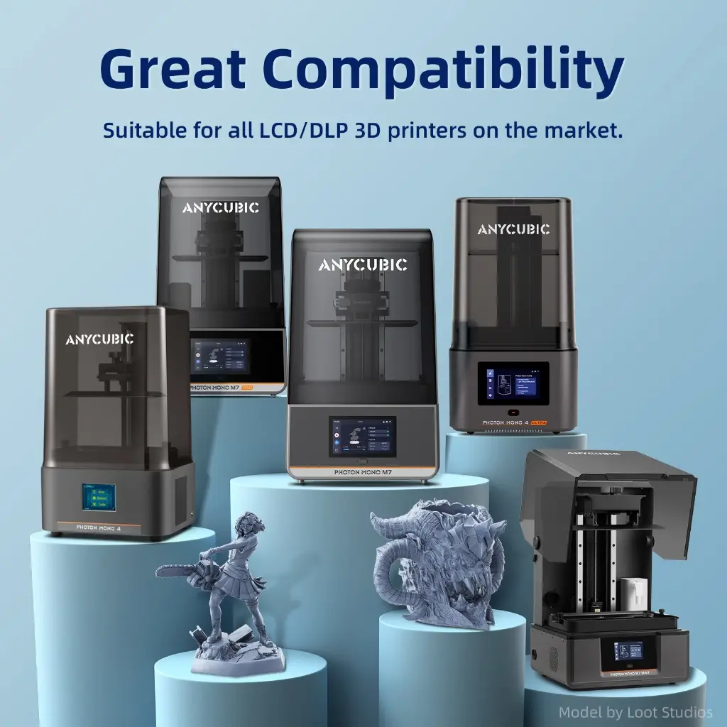 Anycubic water washable resin 2.0 wide compaitbility.webp