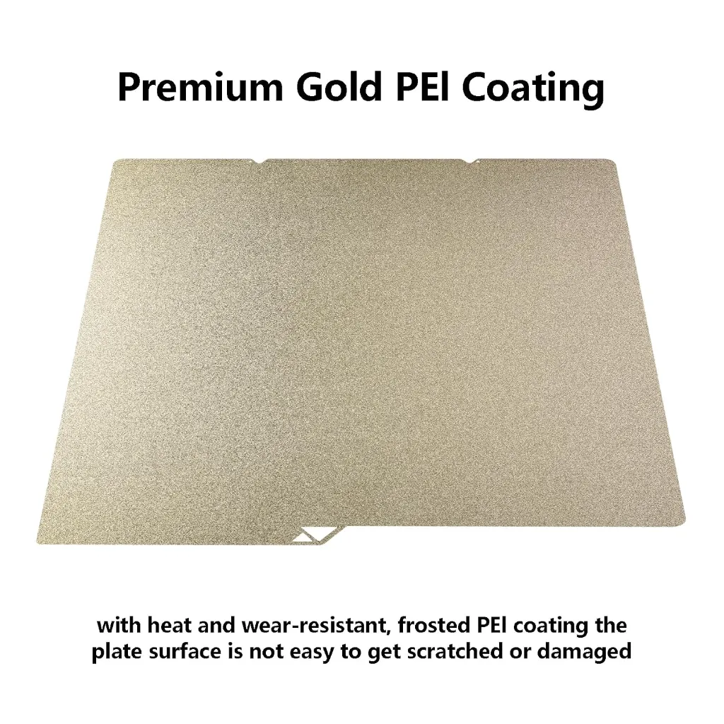 Gold PEI Double Sided Building Plate for Anycubic Kobra S1 Structured PEI Printing Platform Spring (5).webp