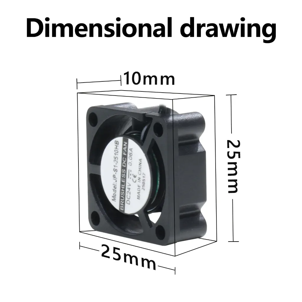Anycubic Kobra S1 Combo Hotend Cooling Silent 24V 2510 Fan  (5).webp