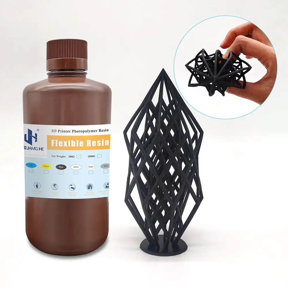 JAMG HE 3D Printer Flexible Resin 250 Gram (Black)