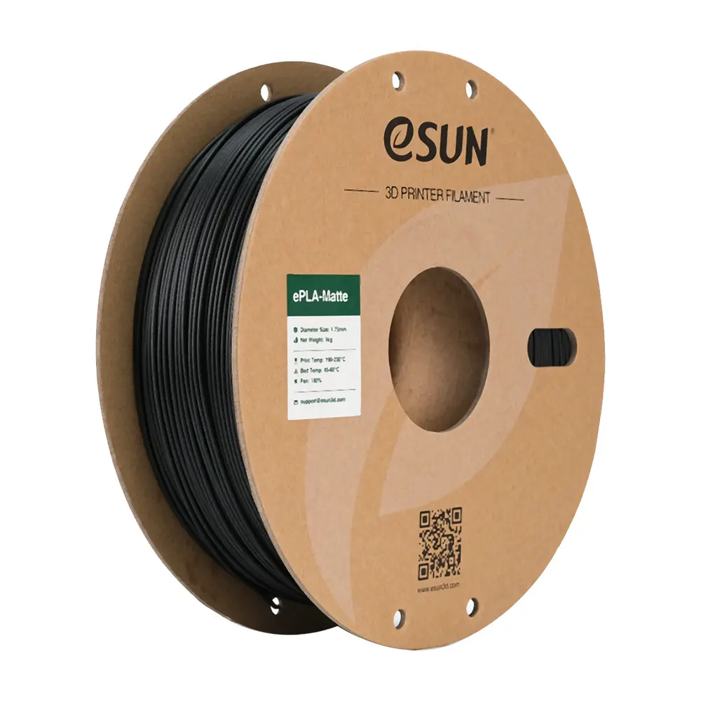eSUN Matte PLA 3D Printer Filament in Pakistan (Black)