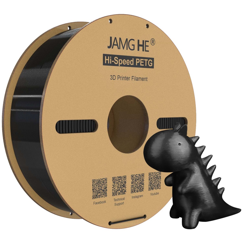[GPETG175-71] JAMG HE Hi Speed PETG 3D Printer Filament (Black)