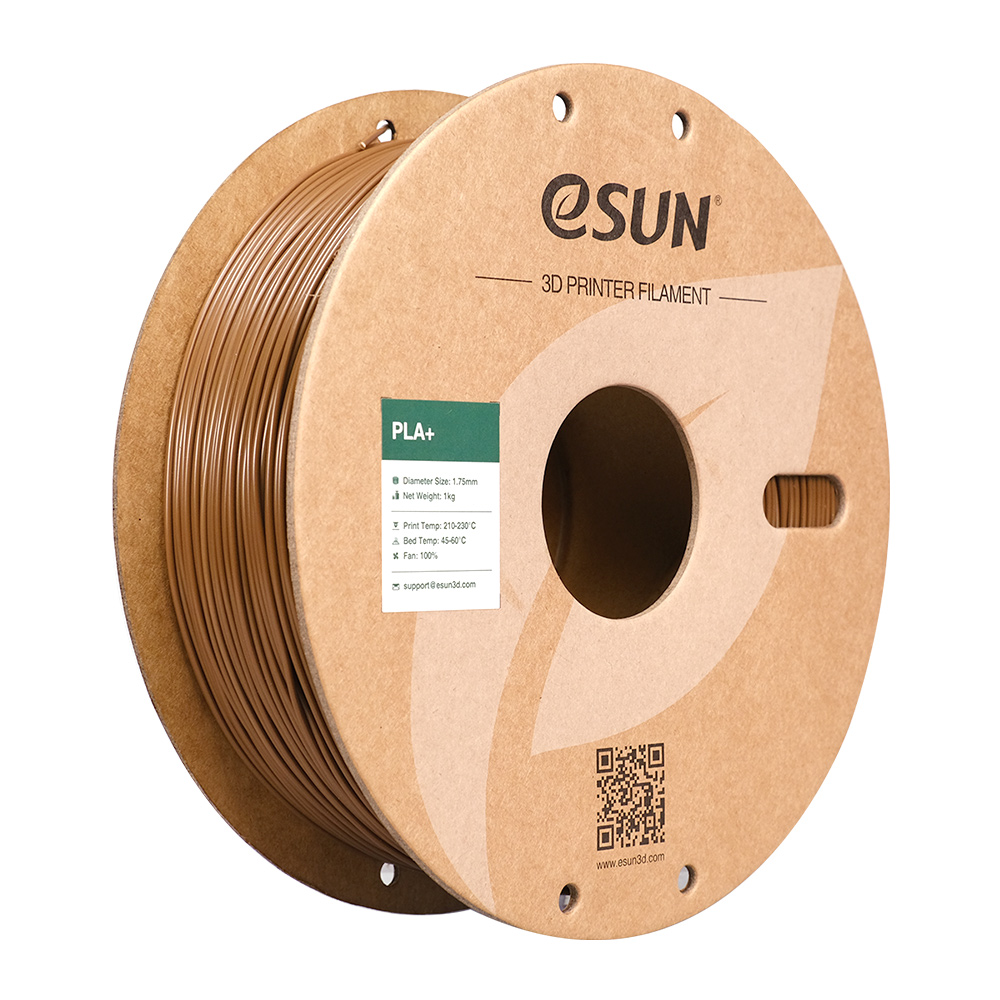 eSUN PLA+ Multiple Colors 1.75mm 3D Printer Filament (Brown)