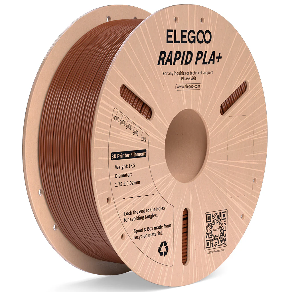 Elegoo Hyper PLA Plus 3D Printer Filament (Brown)