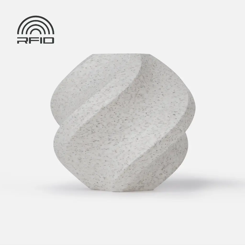 [13103] Bambu Lab PLA Marble - 3D Printer Filaments (Marble White)