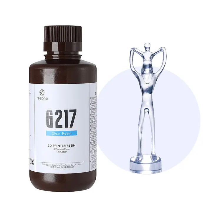 Resione G217 Clear Non-yellowing Tough ABS Like 3D Printer Resin (1kg)