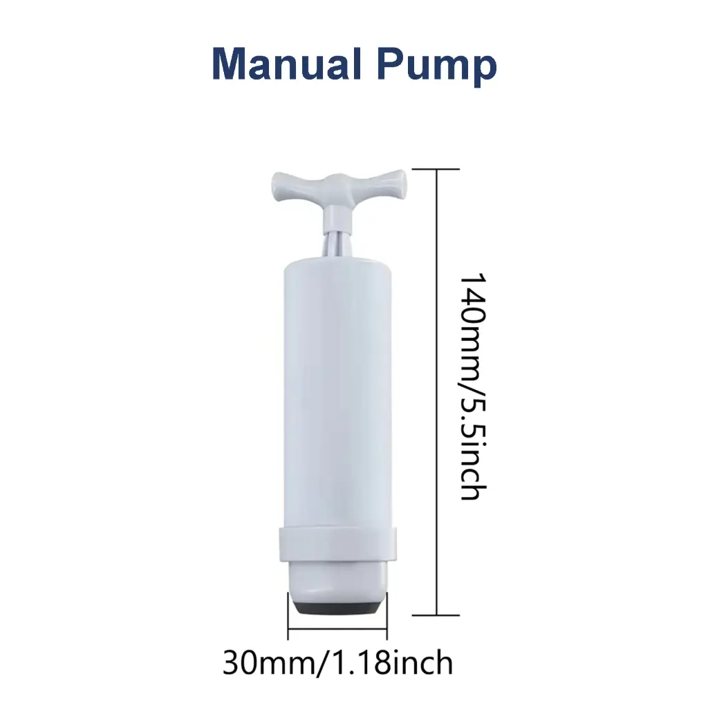 Electric & Manual Air Pump, 5V Cordless Rechargeable Portable Auto Vacuum Pump for Vacuum Storage Bags and 3D Printer Filament Storage (Manual Air Pump)