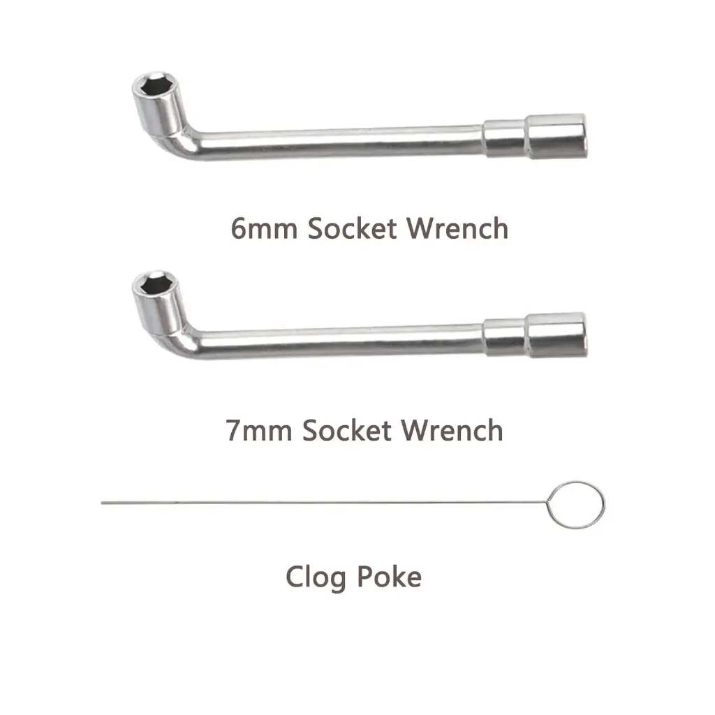 3D Printer Nozzle Wrench 5 in 1 Wrench Set 6mm to 20mm Steel Spanner Wrench Flat for E3D MK8 MK10 Nozzle Tool 3D Printer Parts