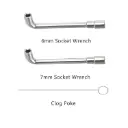 3D Printer Nozzle Wrench 5 in 1 Wrench Set 6mm to 20mm Steel Spanner Wrench Flat for E3D MK8 MK10 Nozzle Tool 3D Printer Parts