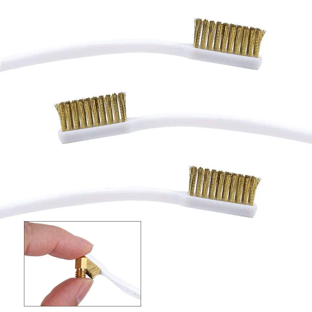 Copper Wire Toothbrush For 3D Printer Nozzle Cleaner
