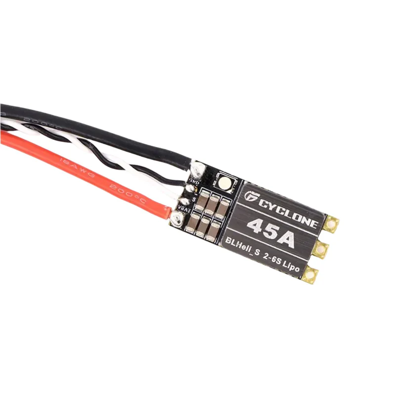 Cyclone 45A BLHeli_S ESC Supporting 2-6S Power Supply For RC FPV Quadcopter Airplanes Drone