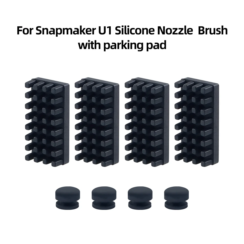 [PD012309] 4PCS Silicone Nozzle Brush with Parking Pad Set for Snapmaker U1 3D Printer