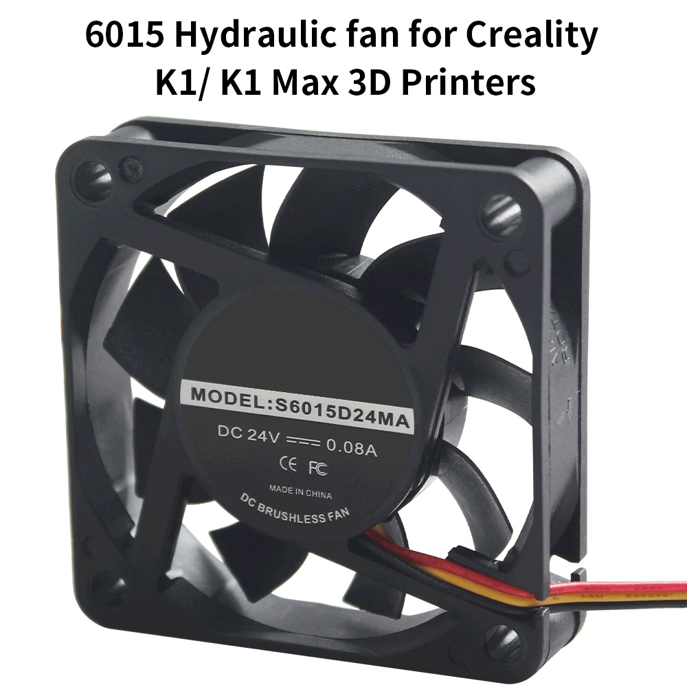 6015 Hydraulic Fan 24V For Creality K1/K1 Max 3D