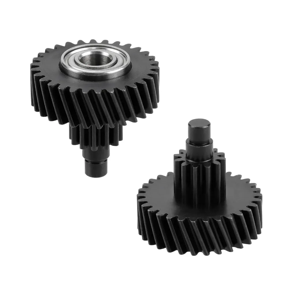 Creality K2 Pro/Plus Helical Extruder Gear All-Metal Dual Drive & Reduction Gears | High Precision Durable 3D Printer Parts