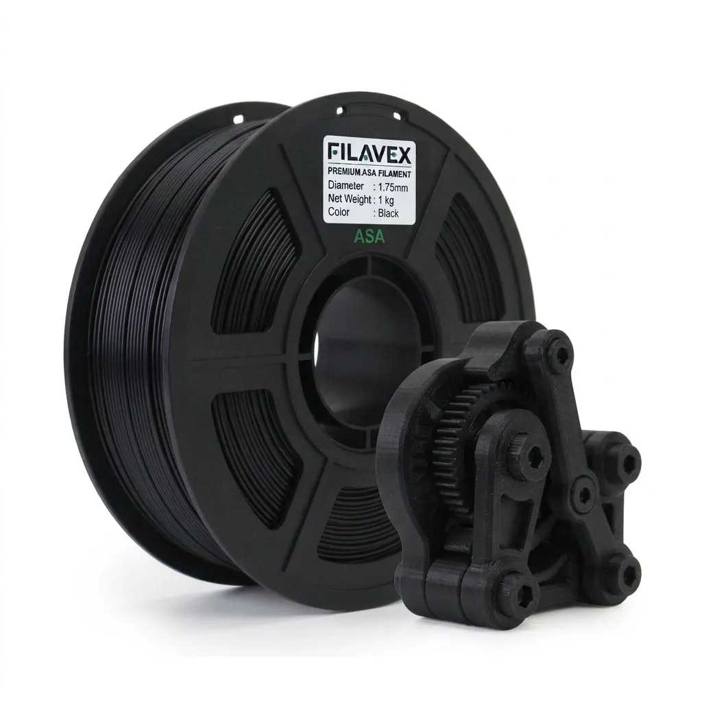 FILAVEX ASA 3D Printer Filament – 1.75mm, 1kg (Black)