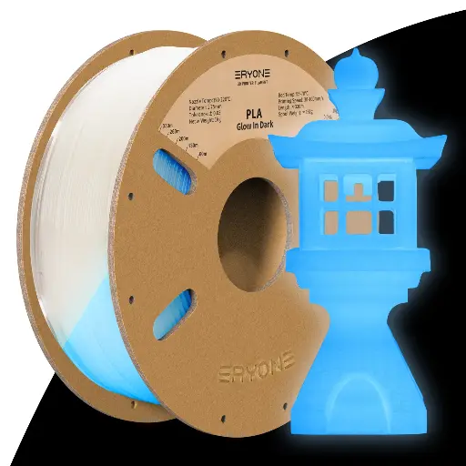 Glow In The Dark PLA Filament, Luminous PLA 3D Printer Filament 1.75mm Dimensional Accuracy +/- 0.02mm - Eryone 