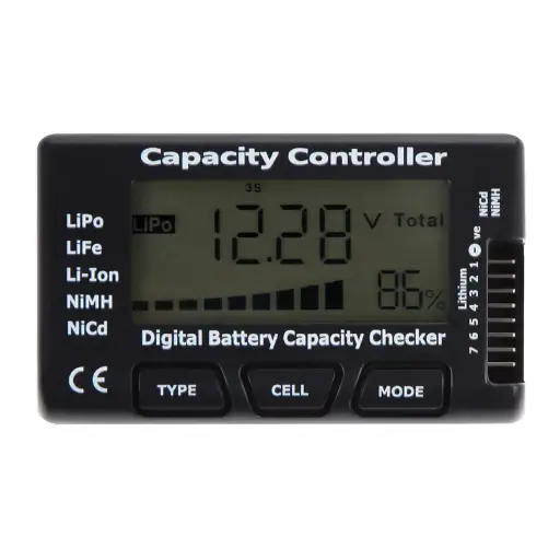 Digital Battery voltage Capacity Checker - 7 Cell Capacity