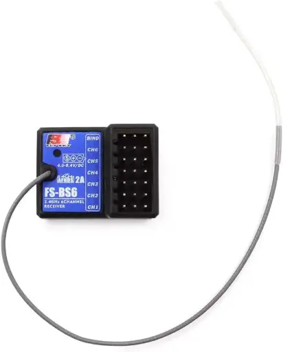 Flysky FS-BS6 Receiver 2.4Ghz 6CH Receiver Compatible with Flysky FS-GT5 RC Transmitter for RC Car Boat