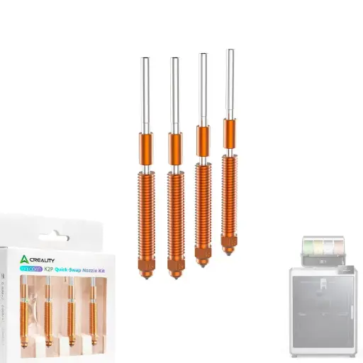 Creality Hi/ K2 /K2 Pro/K2 Plus Nozzle Quick-Swap Nozzle Kit Hardened steel All-metal Design